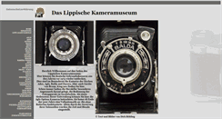 Desktop Screenshot of lippisches-kameramuseum.de