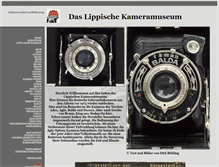 Tablet Screenshot of lippisches-kameramuseum.de